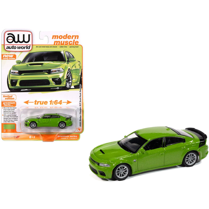 Auto World 1:64 2023 Dodge Charger Swinger R/T Scat Pack  - Sublime Limited Edition