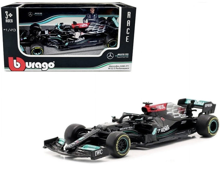 Bburago F1 Mercedes AMG F1 W12 E Performance PETRONAS #77 1:43 Scale