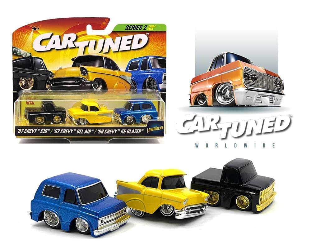 CarTuned 1:64 Lowriders Series 2 Stylin’ & Profilin’ 3 Pack 2024