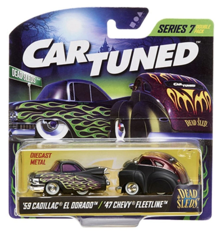 CarTuned 1959 Cadillac El Dorado & 1947 Chevy Fleetline Dead Sleds Series 7 2 Pack