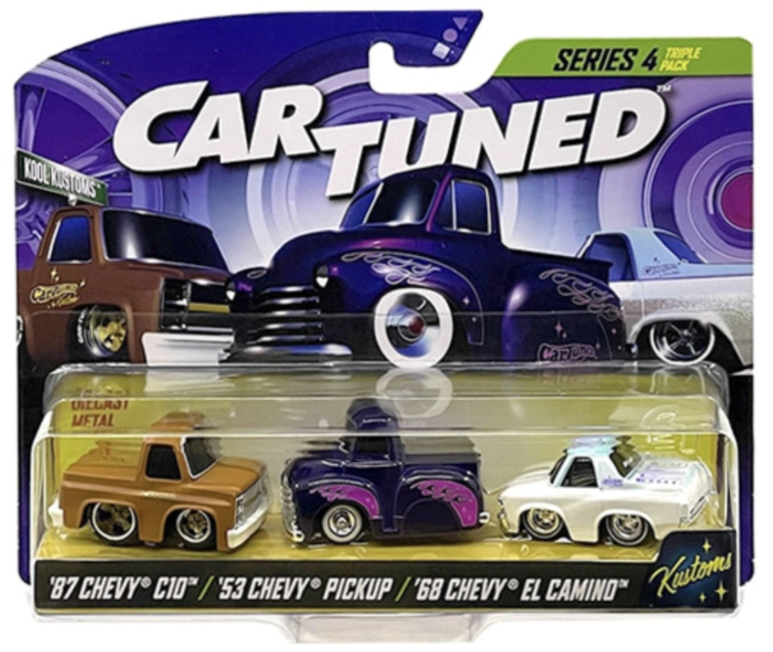 CarTuned '87 Chevy C10 '53 Chevy PickUp '68 Chevy El Camino 3-Pack Series 4