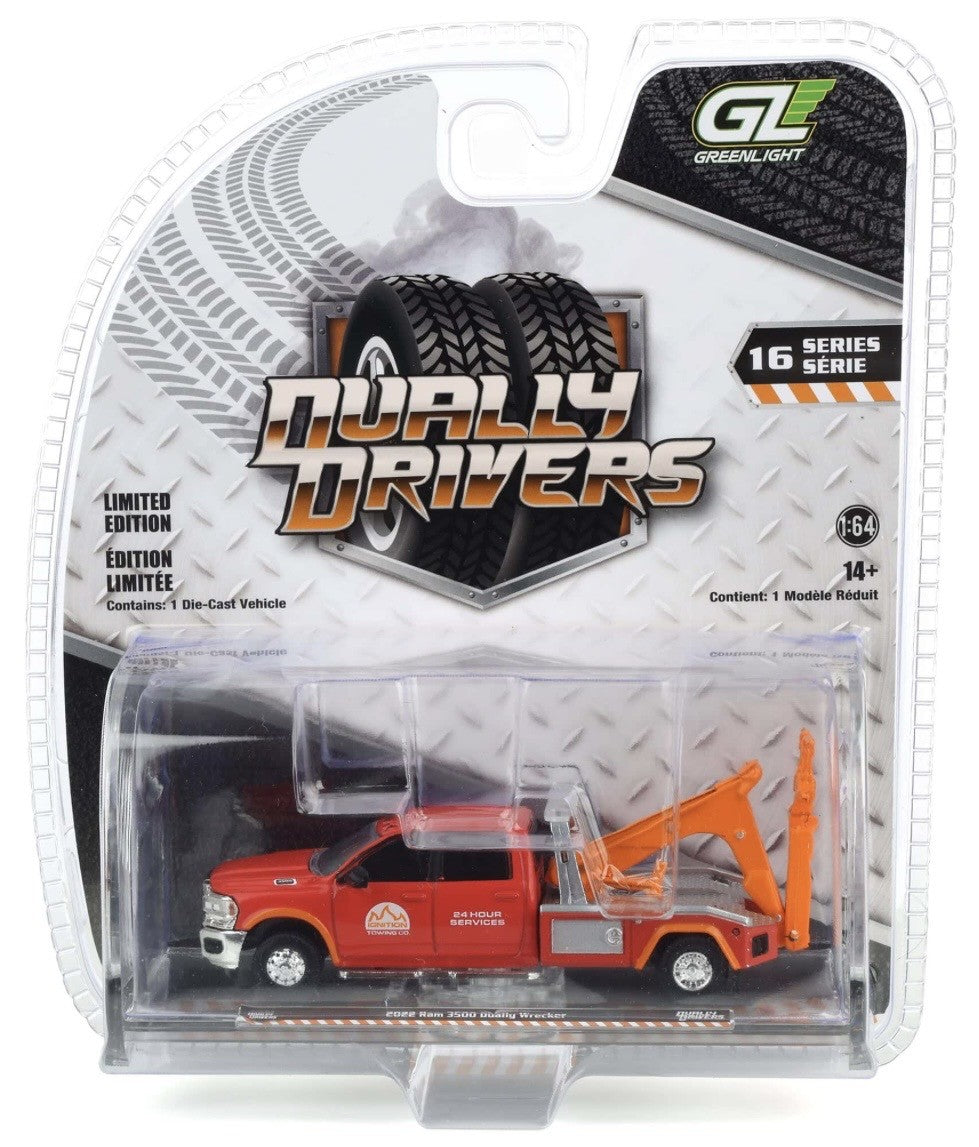GreenLight 2022 Ram 3500 Dually Wrecker Red1:64 Scale