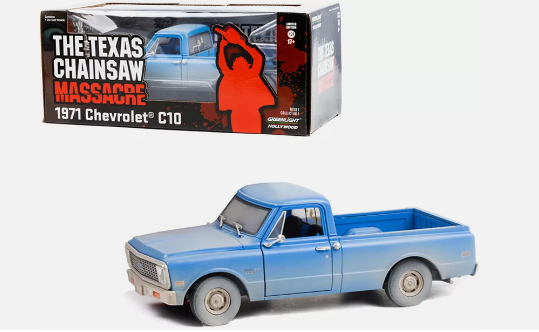 Greenlight 1:24 Hollywood – The Texas Chain Saw Massacre (1974) – 1971 Chevrolet C-10 (Blue/Weathered)