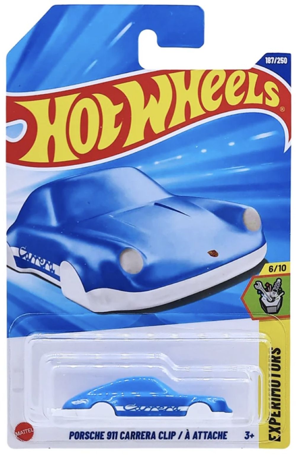 Hot Wheels Porsche 911 Carrera Clip Experimotors New 2025