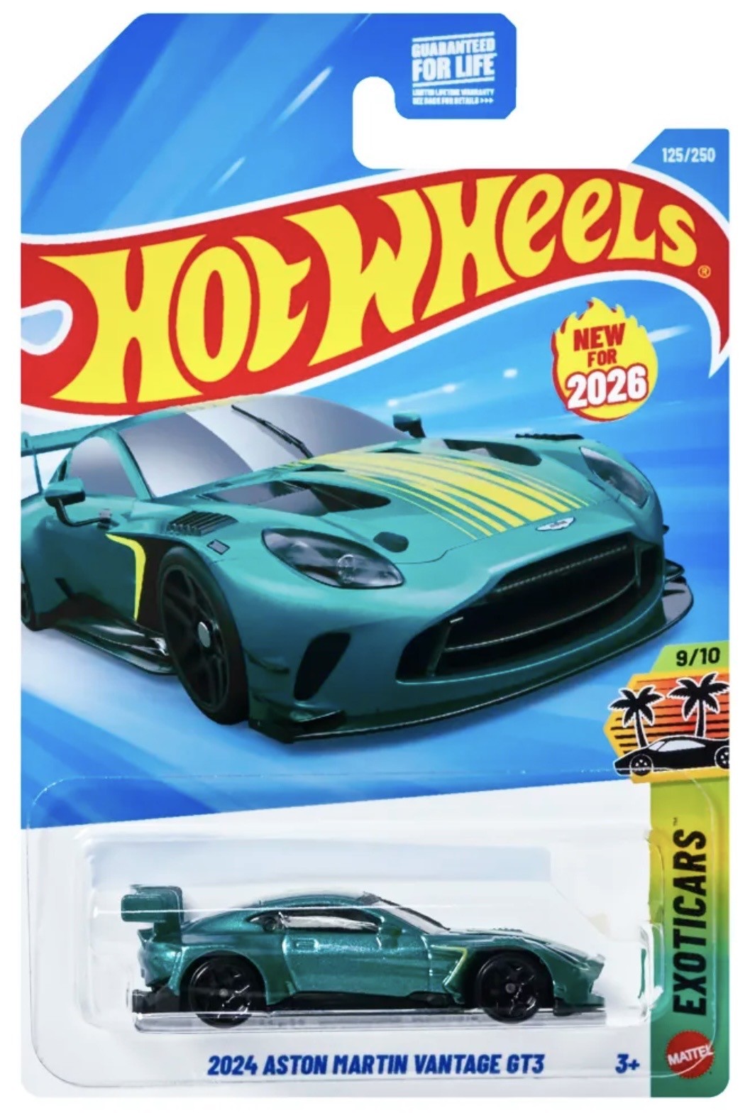 Hot Wheels 2024 Aston Martin Vantage GT3 Exoticars New 2026