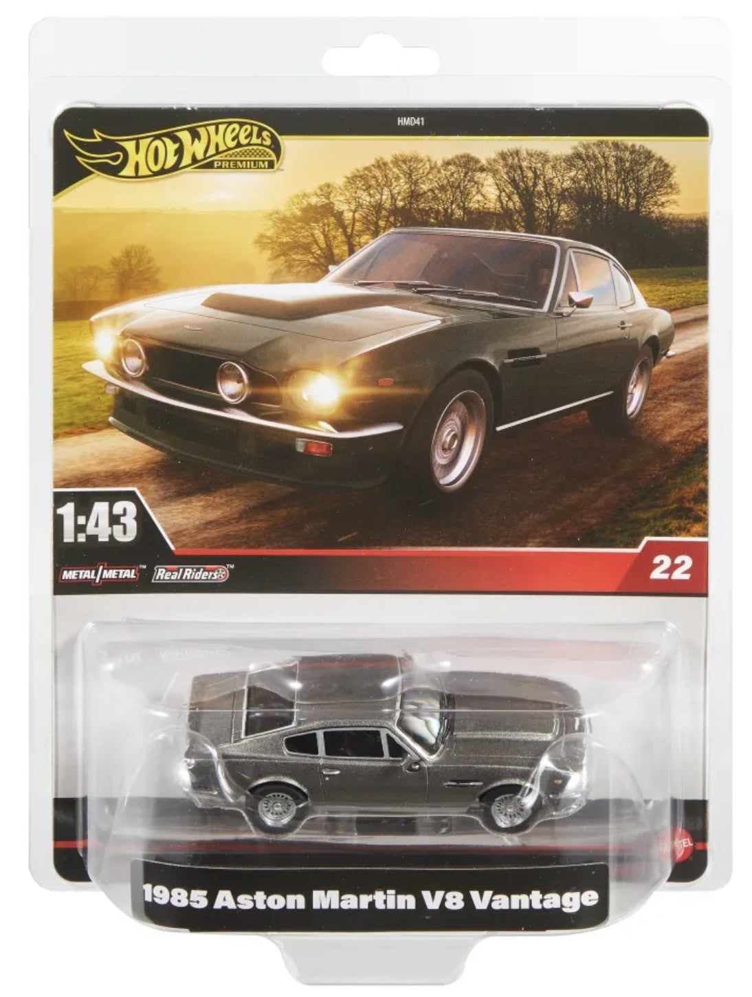 Hot Wheels 1985 Aston Martin V8 Vantage Premium 1:43 Scale