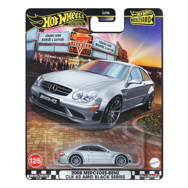 Hot Wheels 2008 Mercedes Benz CLK 63 AMG Black Series Boulevard Premium 2025
