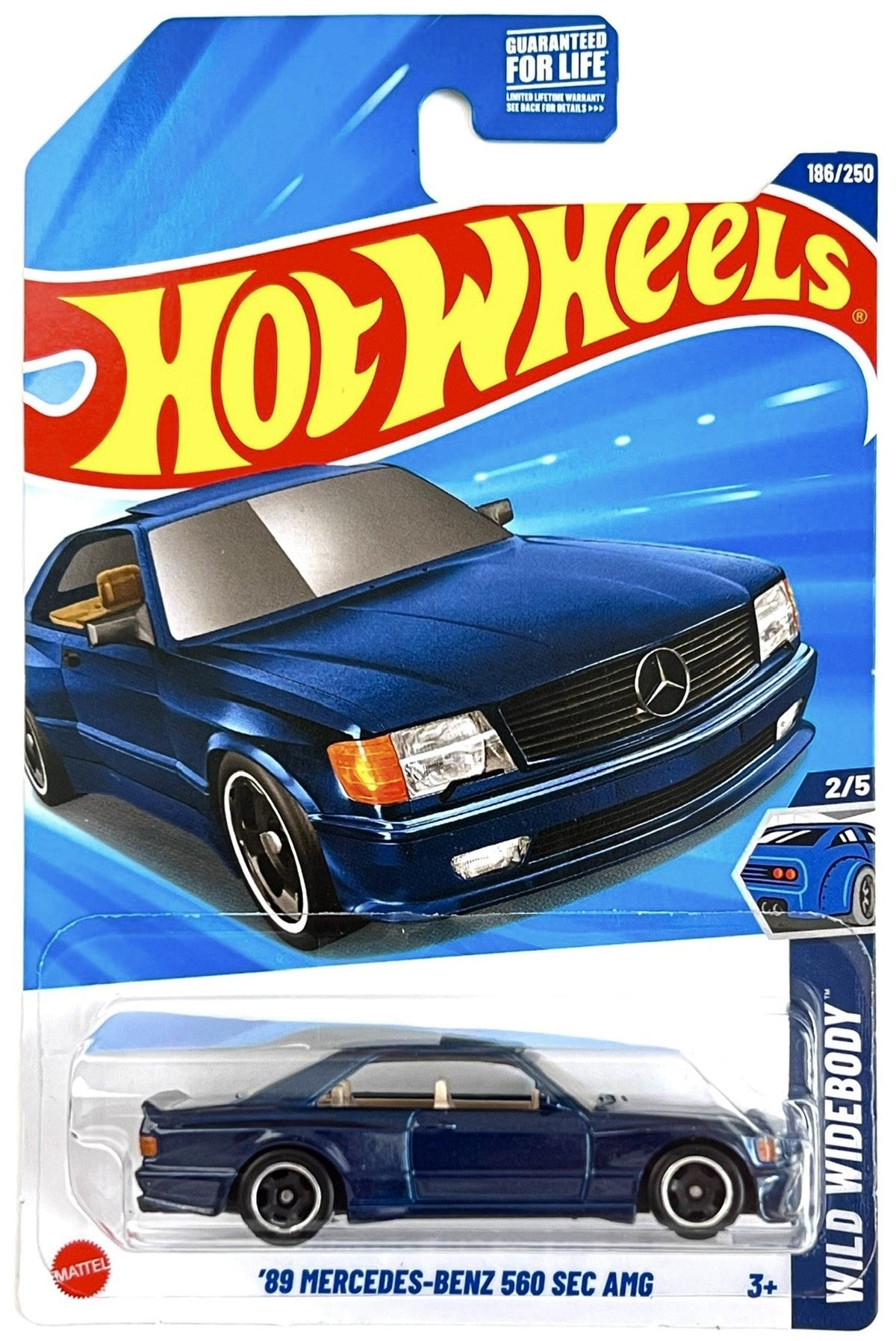 Hot Wheels 1989 Mercedes Benz 560 SEC AMG Wild Widebody New 2025