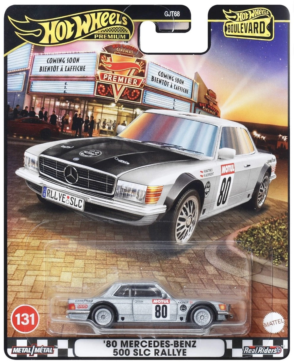 Hot Wheels 1980 Mercedes Benz 500 SLC Rallye Boulevard Premium 2025