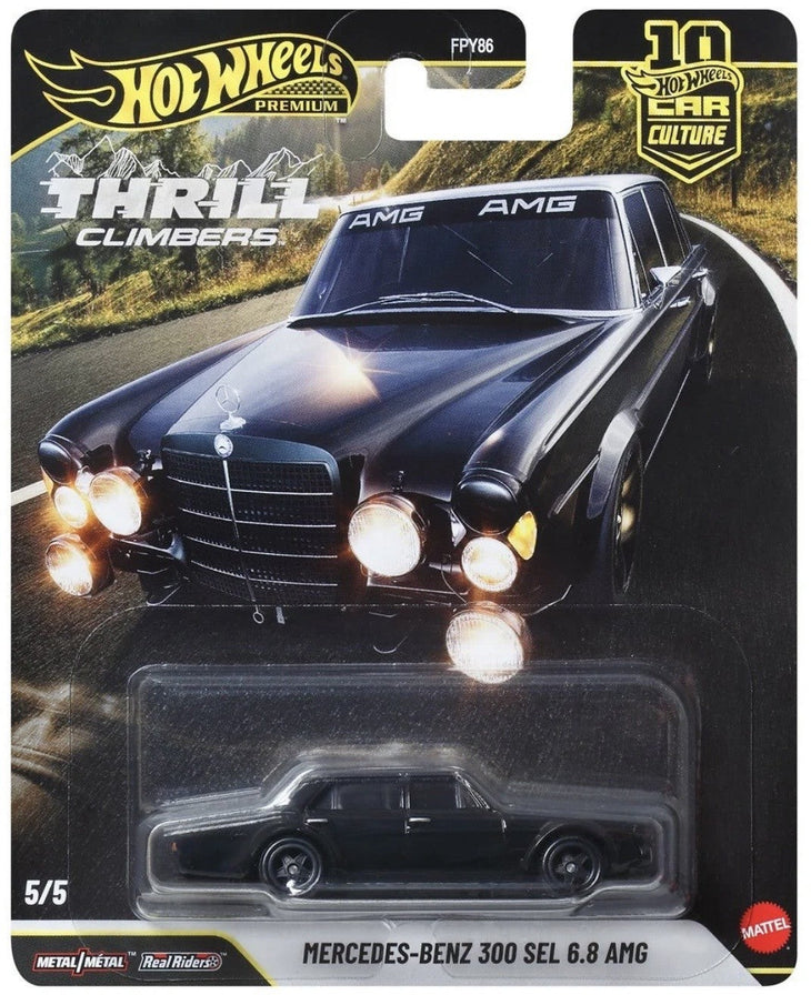 Hot Wheel Mercedes-Benz 300 SEL 6.8 AMG Thrill Climbers Car Culture Premium