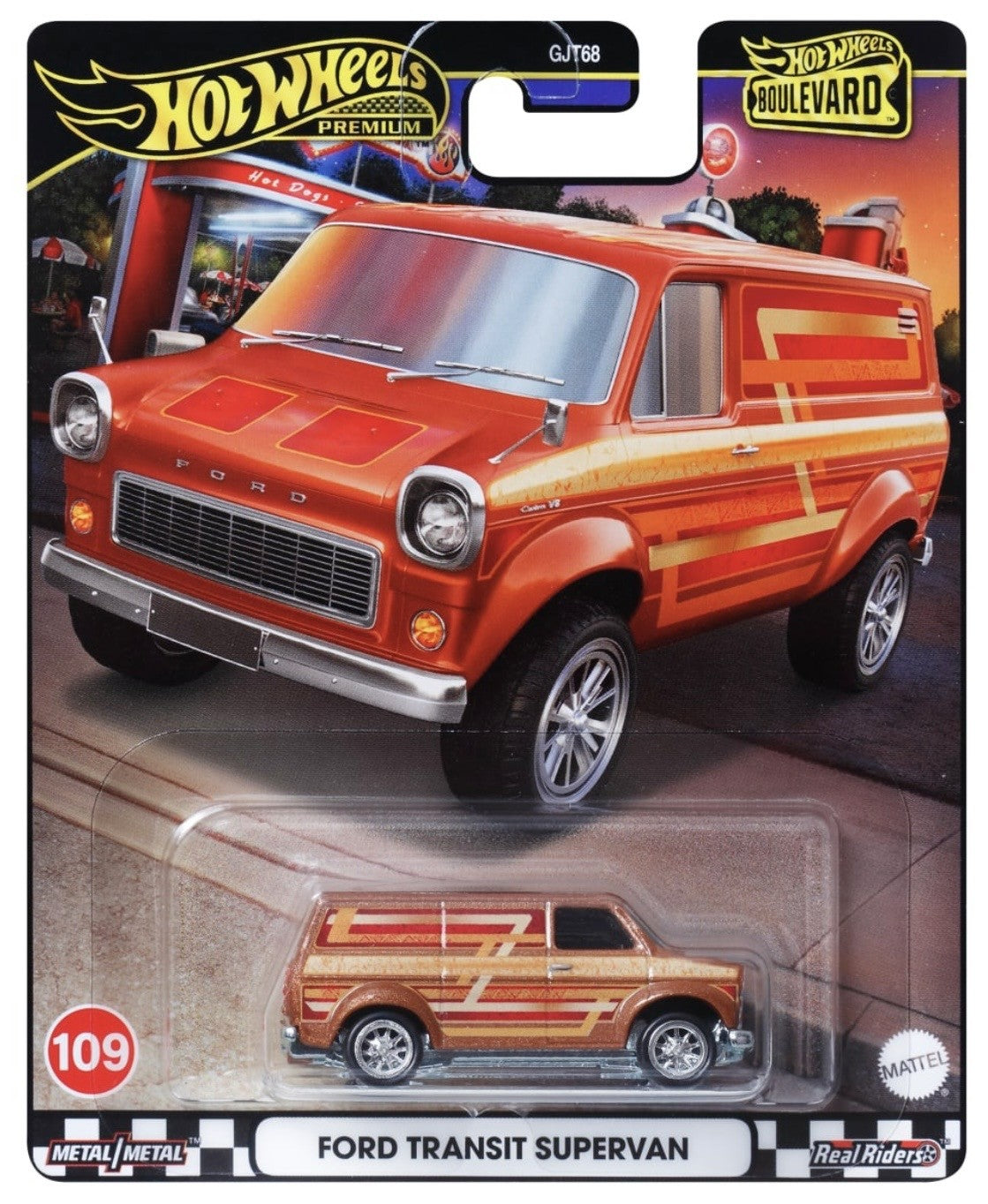 Hot Wheels Ford Transit Supervan Boulevard Premium