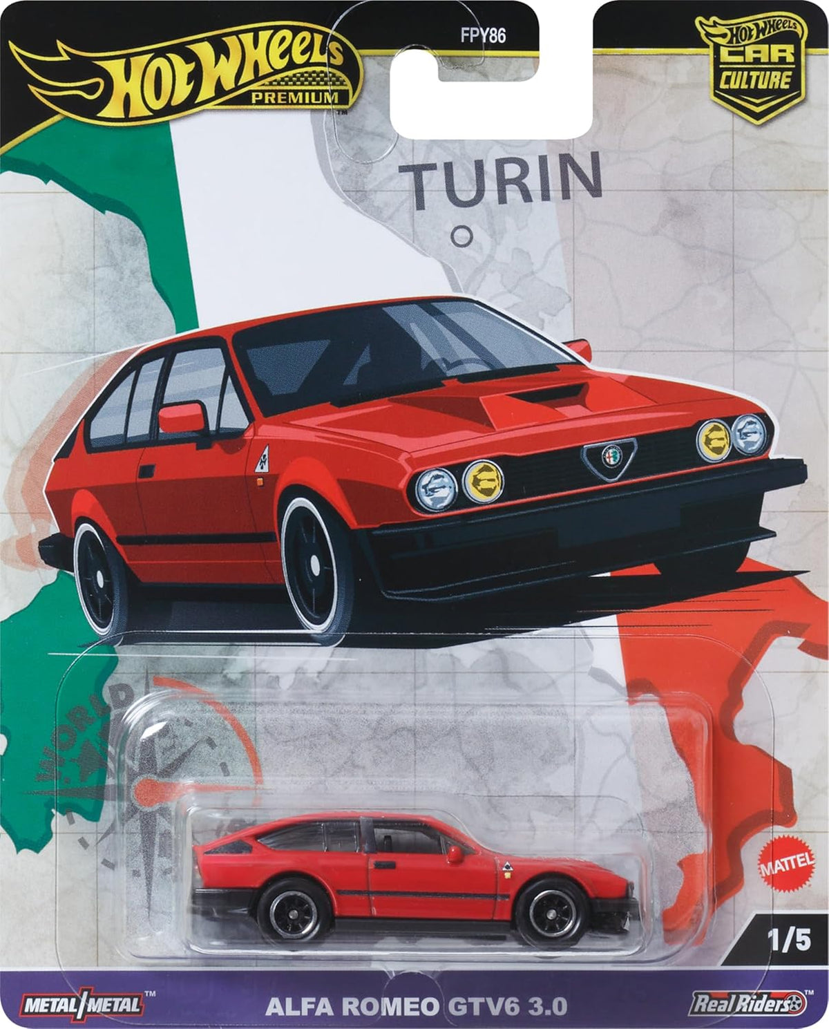 Hot Wheels Alfa Romeo GTV6 3.0 Car Culture World Tour Premium