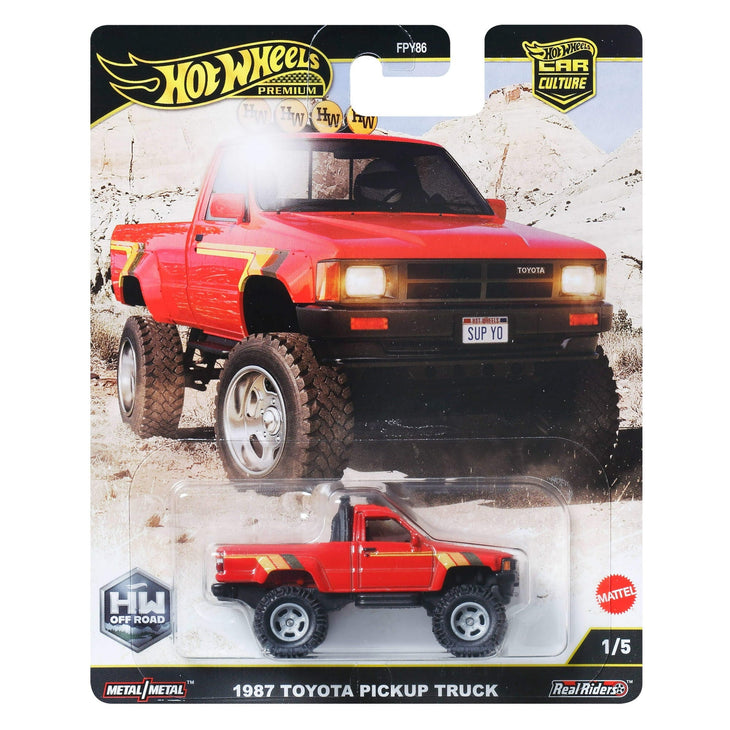 Hot Wheels 1987 Toyota Pickup Truck Off Road Car Culture Premium
