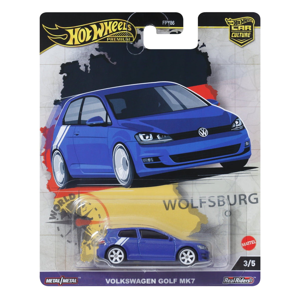Hot Wheels Volkswagen Golf MK7 Car Culture World Tour Premium