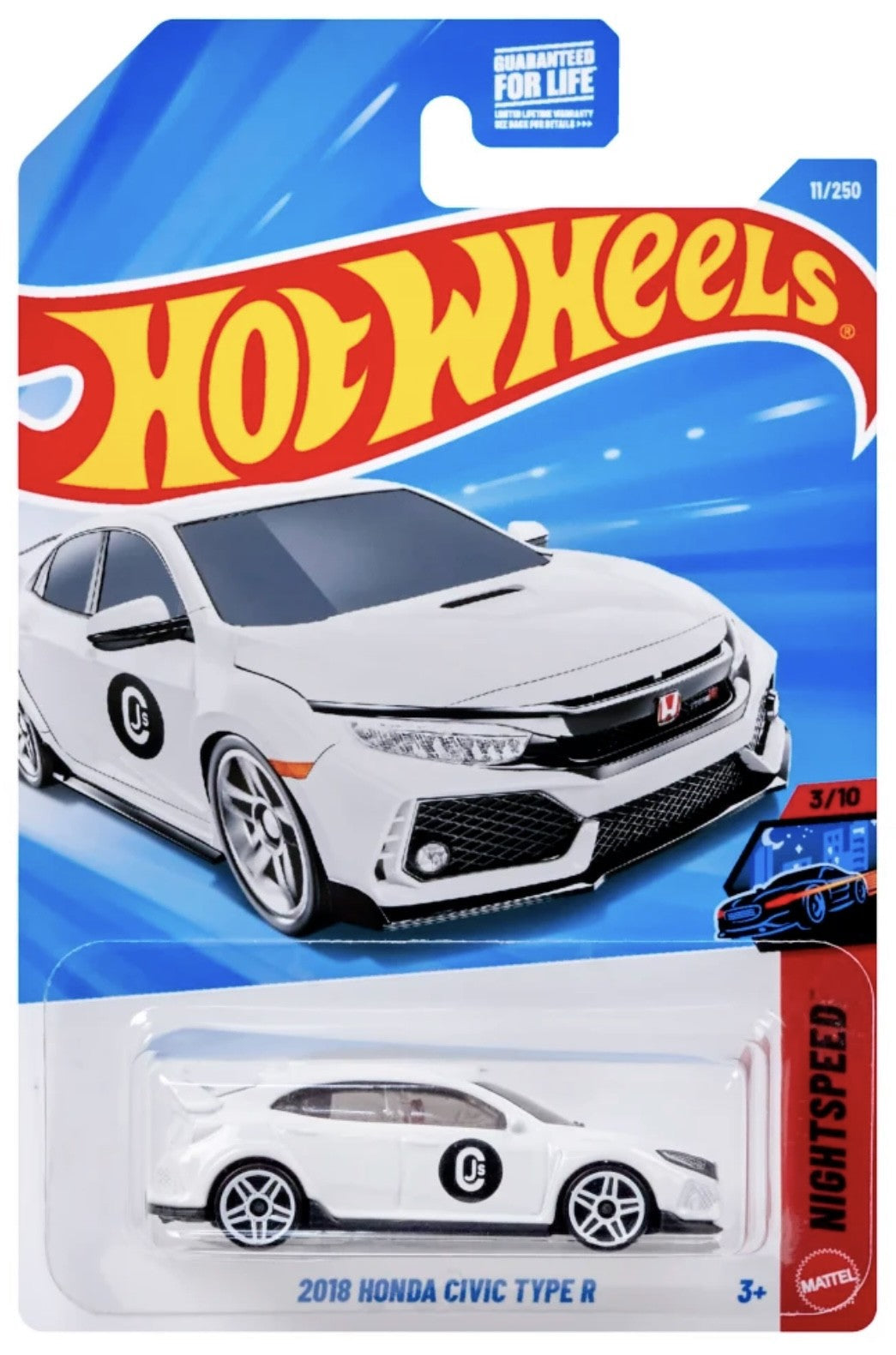 Hot Wheels 2018 Honda Civic Type R NightSpeed New 2026