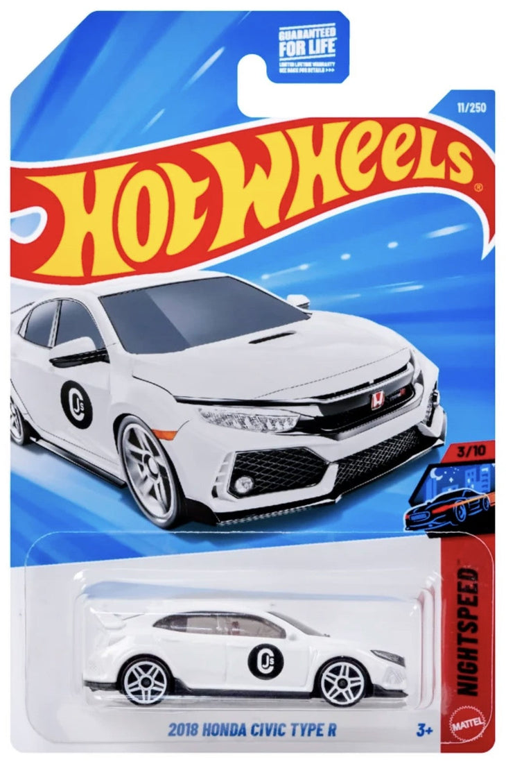 Hot Wheels 2018 Honda Civic Type R NightSpeed New 2026