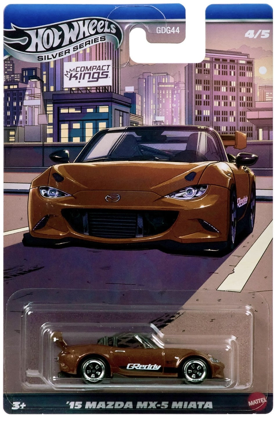 Hot Wheels 2015 Mazda MX-5 Miata Compact Kings Silver Series 2025