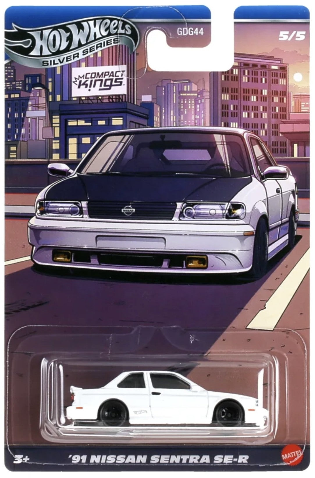 Hot Wheels 1991 Nissan Sentra SE-R Compact Kings Silver Series 2025