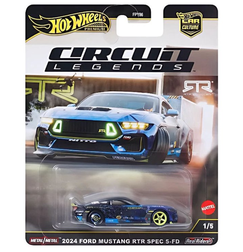 Hot Wheels 2024 Ford Mustang RTR Spec 5 FD Circuit Legends Car Culture Premium