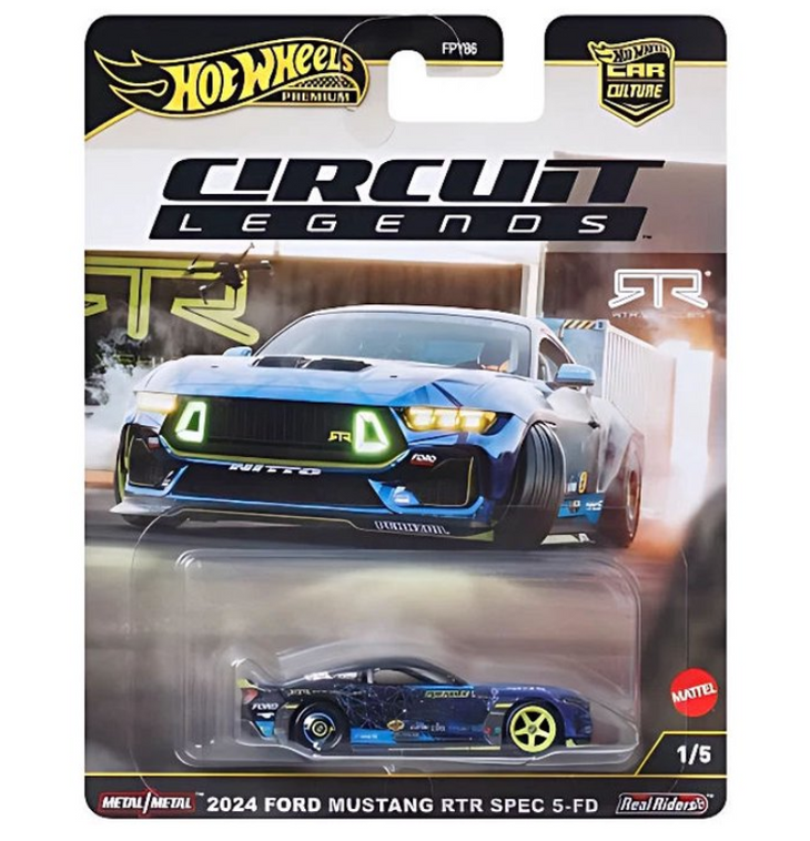 Hot Wheels 2024 Ford Mustang RTR Spec 5 FD Circuit Legends Car Culture Premium