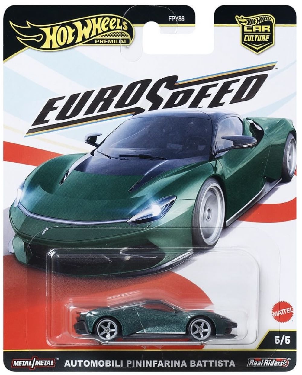 Hot Wheels AutoMobile Pininfarina Battista Euro Speed Car Culture Premium