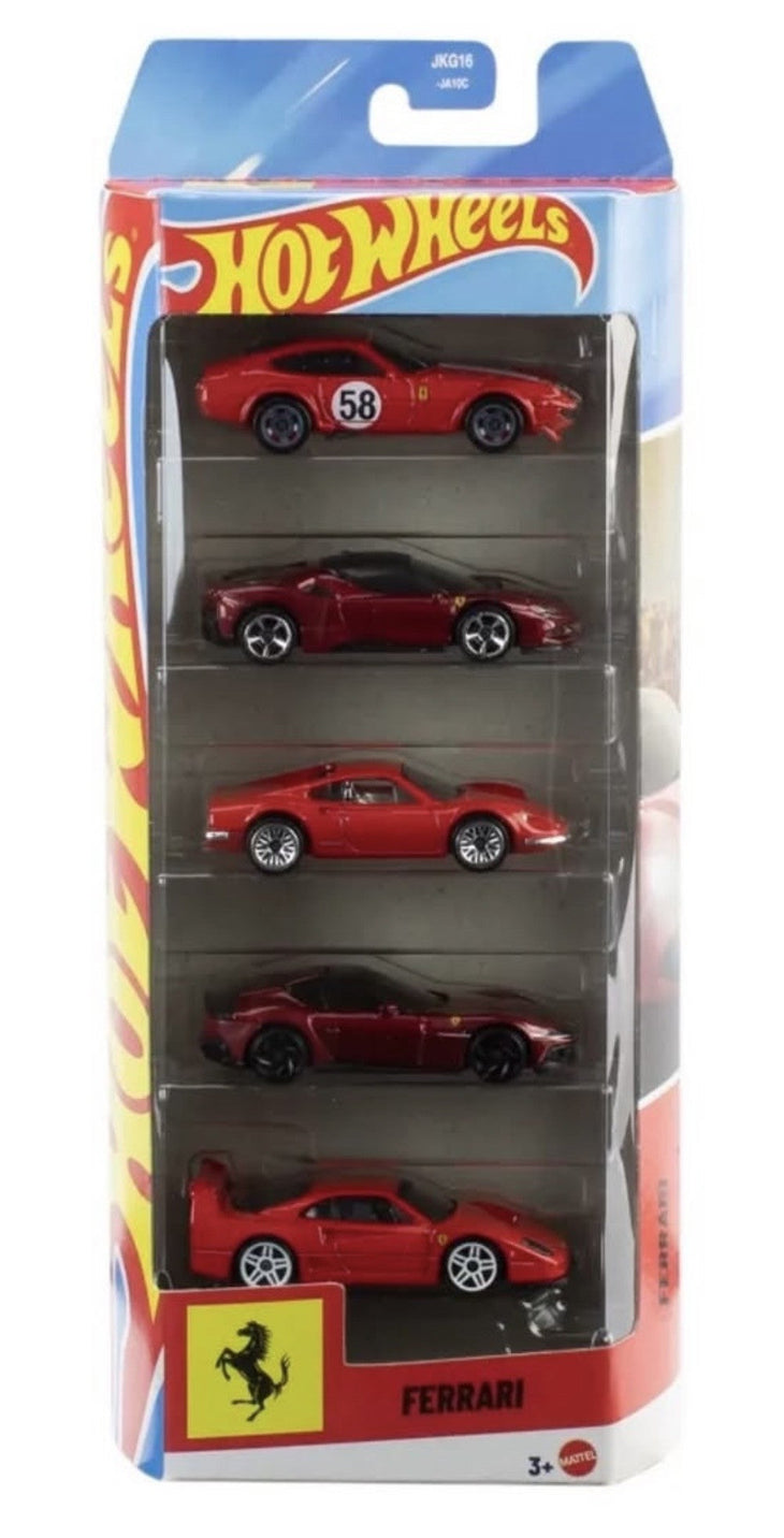 Hot Wheels Ferrari 5 Pack