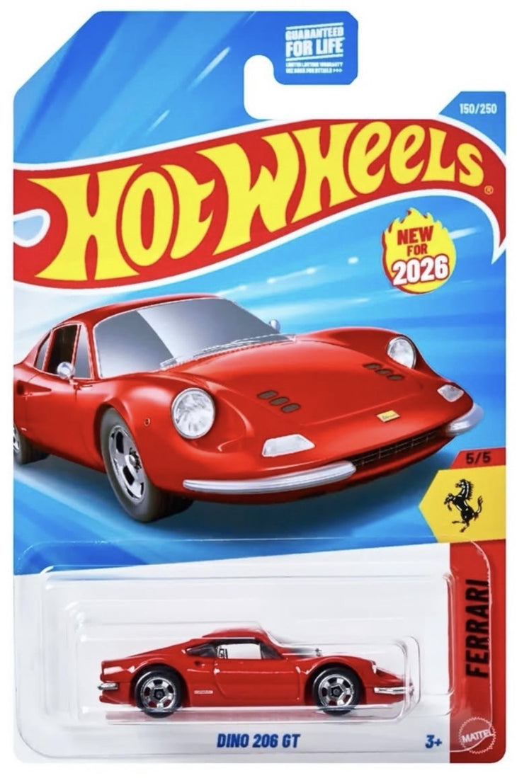 Hot Wheels Dino 206 GT Ferrari New 2026