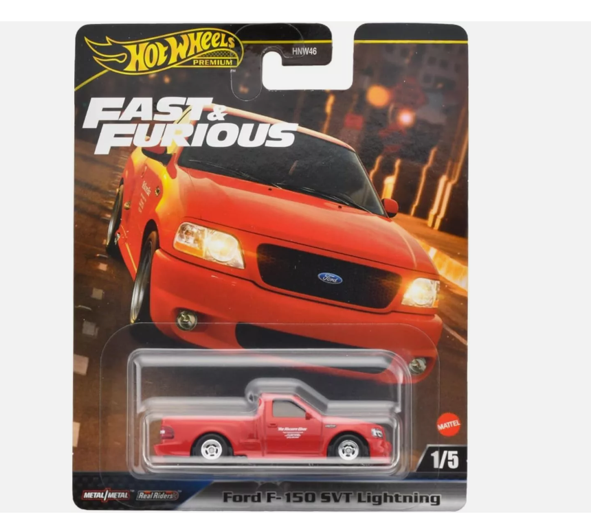 Hot Wheels Ford F150 SVT Lightning Fast and Furious HNW46-956 H 1/64