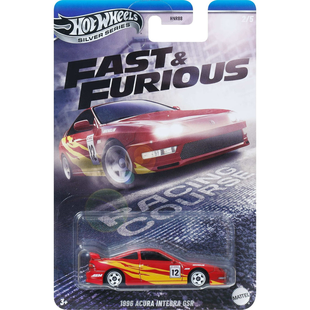 Hot Wheels 1996 Acura Integra GSR Fast & Furious Silver Series