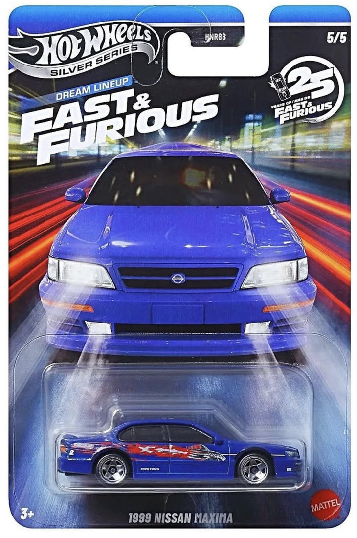 Hot Wheels 1999 Nissan Maxima Fast & Furious Dream Lineup Silver Series