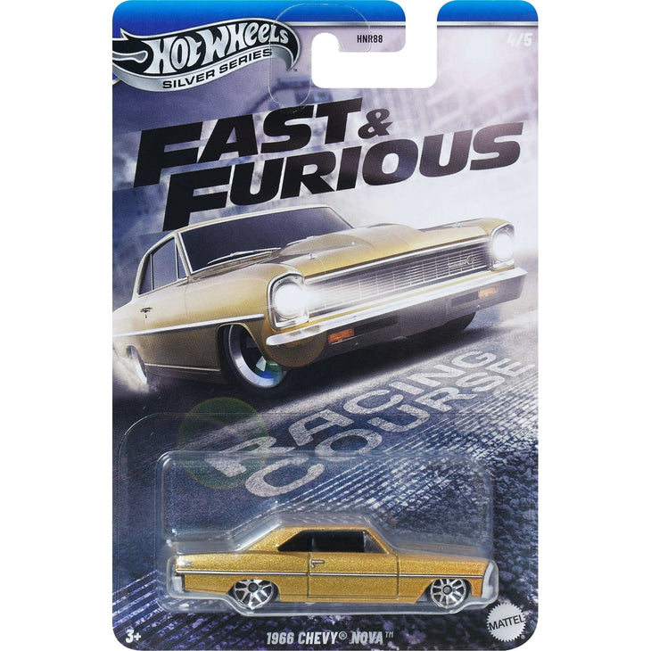 Hot Wheels 1966 Chevy Nova Fast & Furious Silver Series