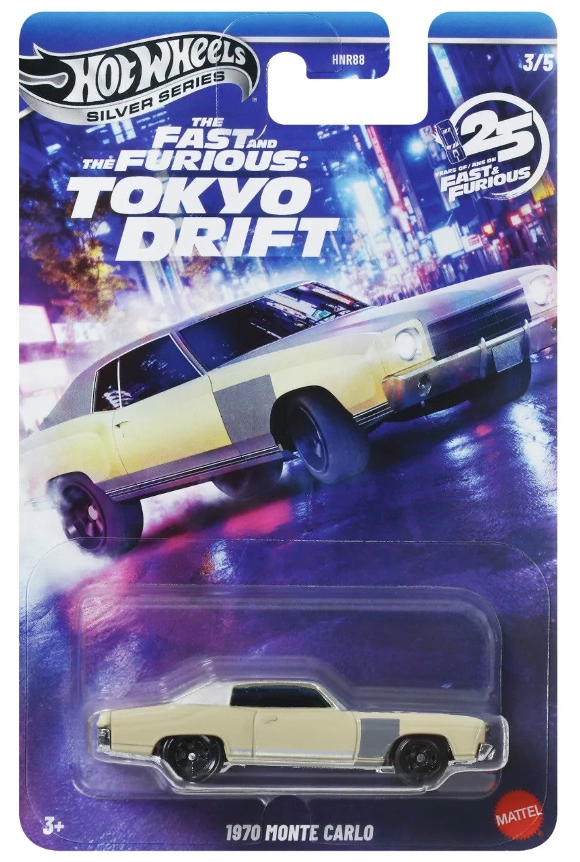 Hot Wheels 1970 Monte Carlo Fast & Furious Tokyo Drift Silver Series