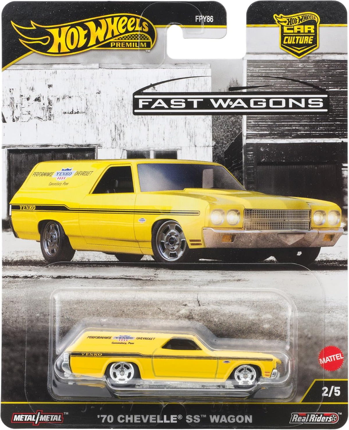 Hot Wheels '70 Chevelle SS Wagon Car Culture Premium