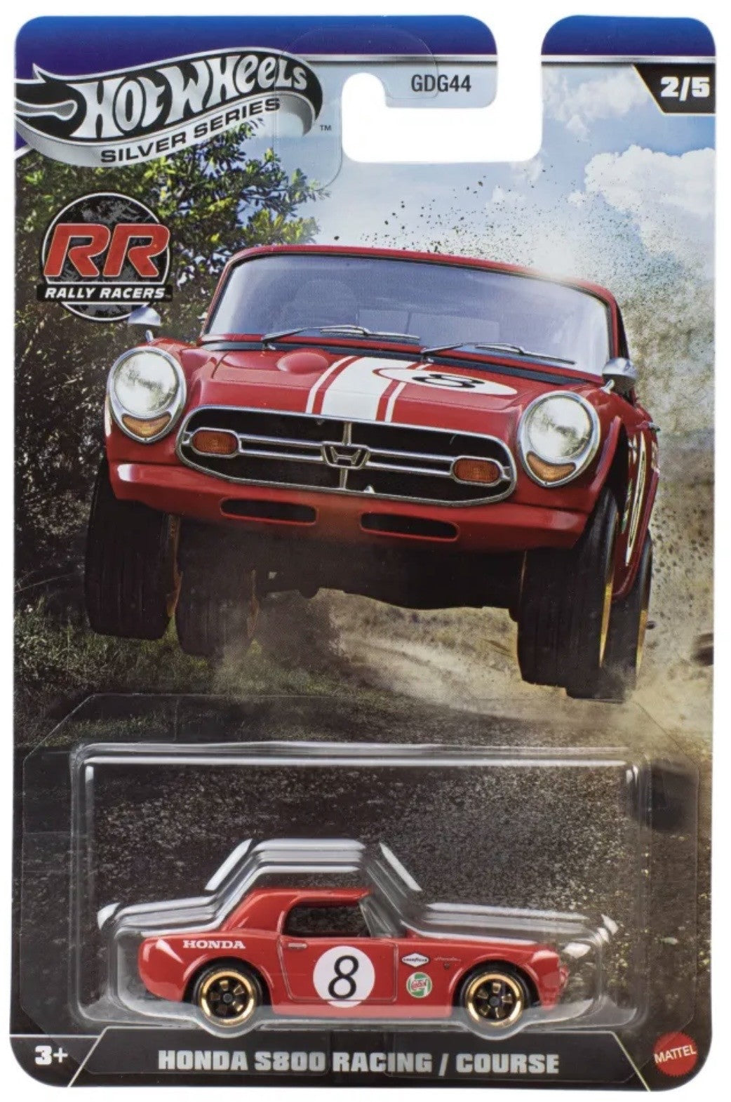 Hot Wheels Honda S800 Racing/Course Rally Racers Silver Series