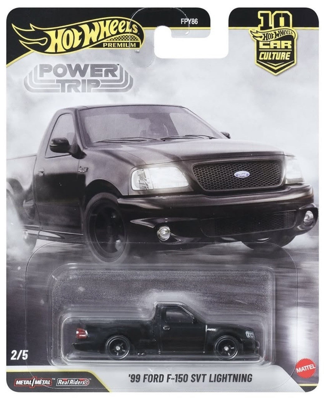Hot Wheels 1999 Ford F-150 SVT Lightning Power Trip Car Culture Premium