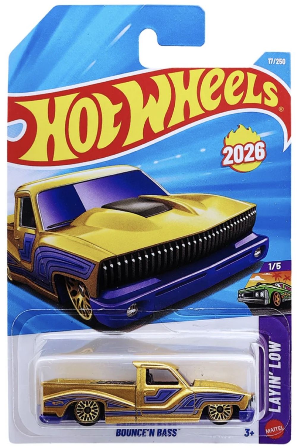 Hot Wheels Bounce 'N Bass Layin' Low New 2026