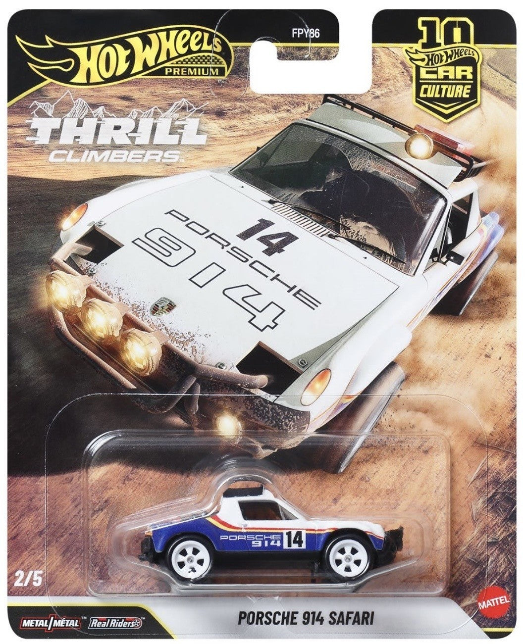 Hot Wheel Porsche 914 Safari Thrill Climbers Car Culture Premium