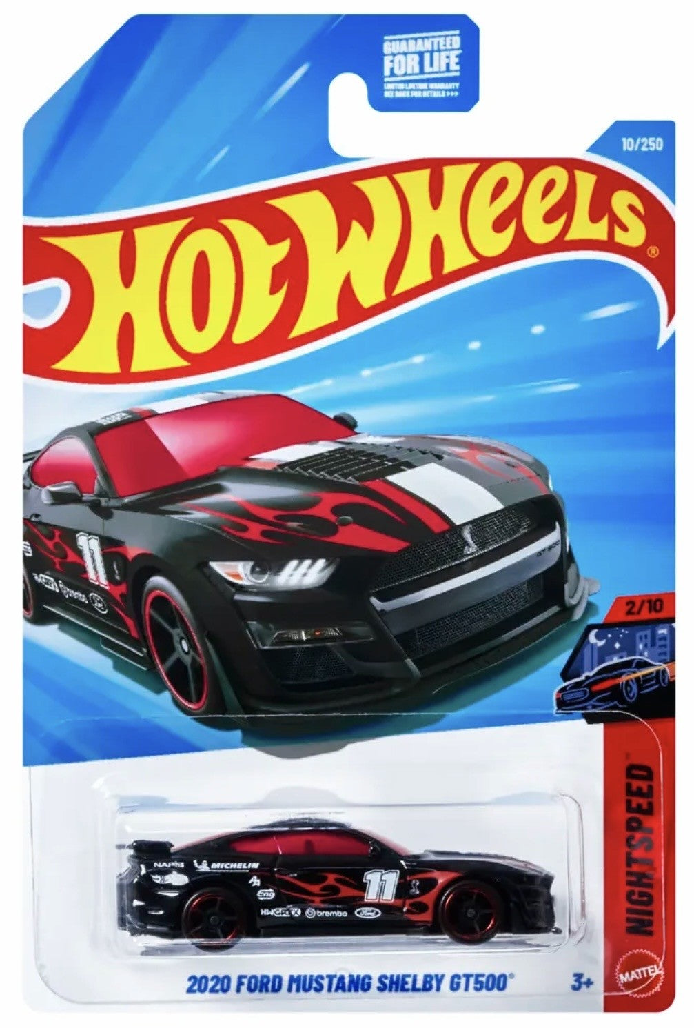 Hot Wheels 2020 Ford Mustang Shelby GT500 Night Speed New 2026