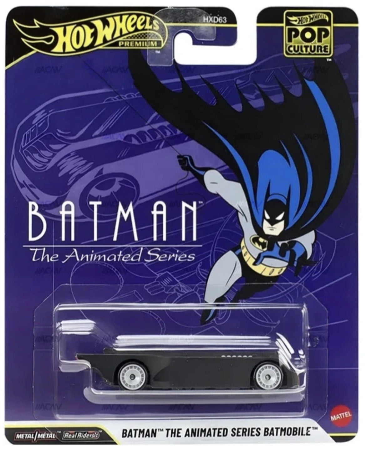 Hot Wheels Batman The Animated Series Batmobile Pop Culture Premium