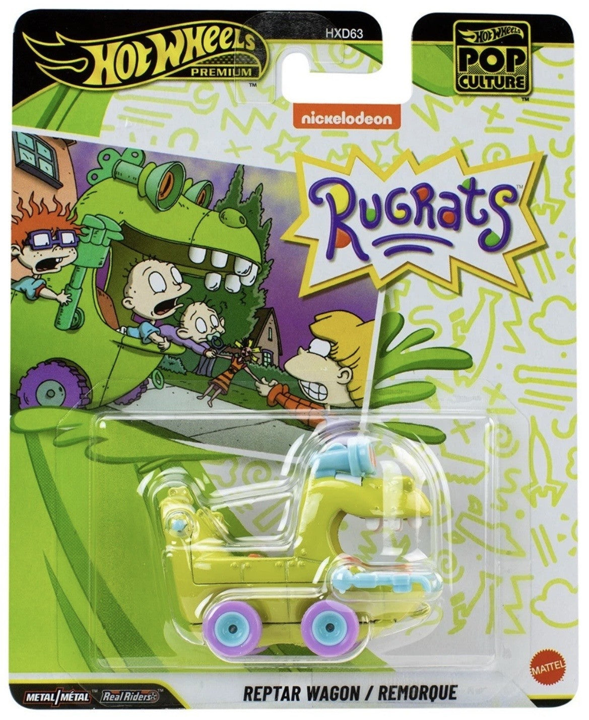 Hot Wheels Reptar Wagon Rugrats Pop Culture Premium