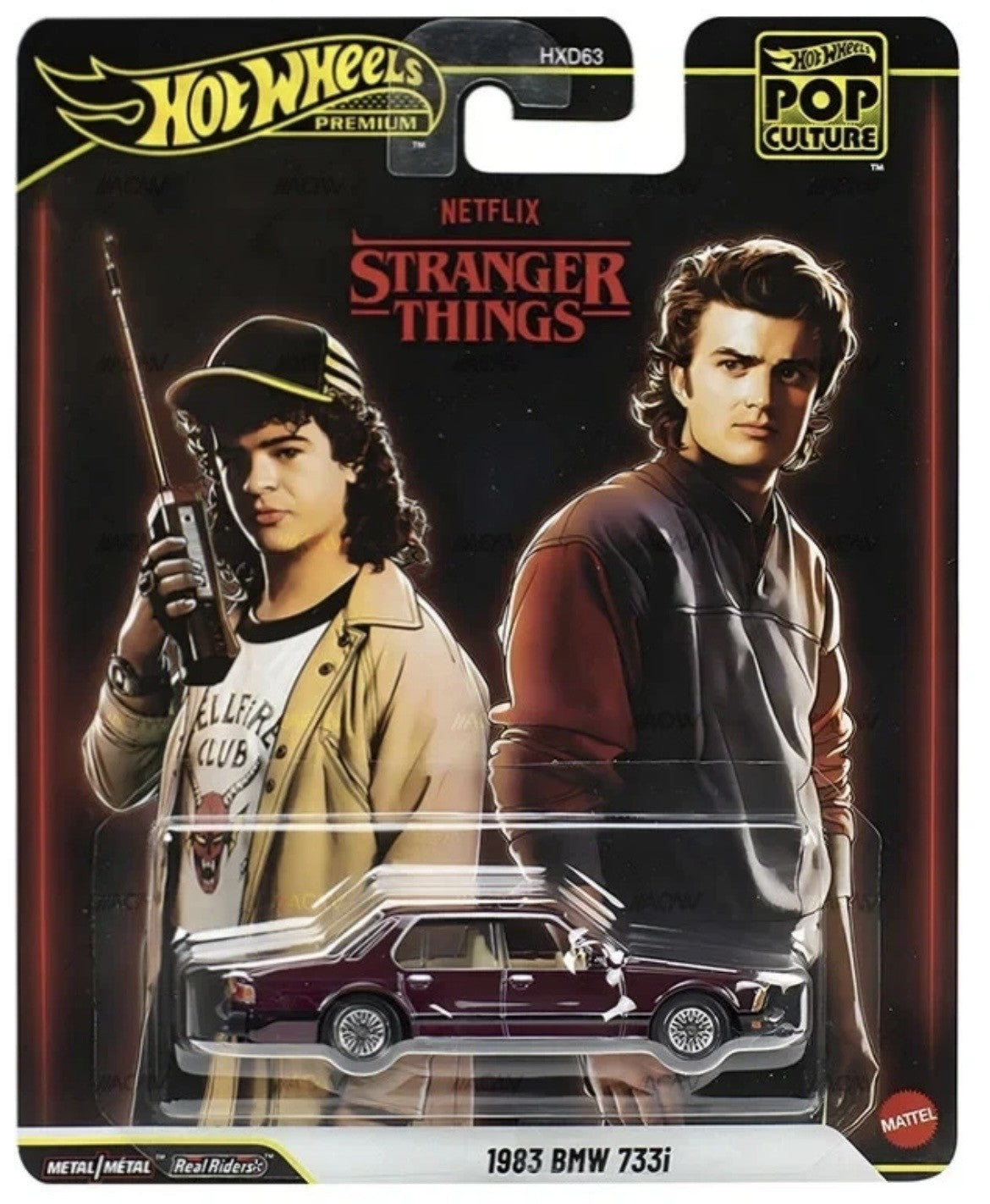 Hot Wheels 1983 BMW 733i Stranger Things Pop Culture Premium