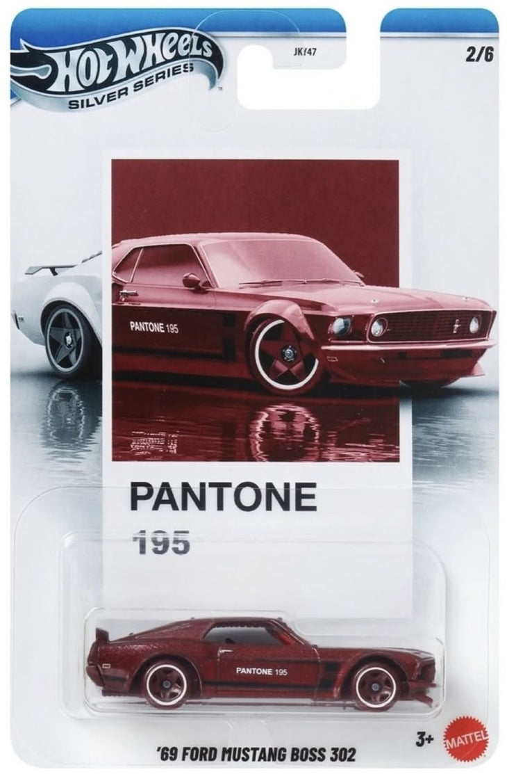 Hot Wheels 1969 Ford Mustang Boss 302 Pantone Silver Series