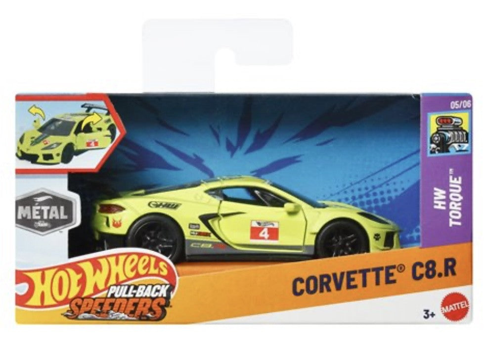 Hot Wheels Corvette C9.R Pullback HW Torque 1:43 Scale 2025