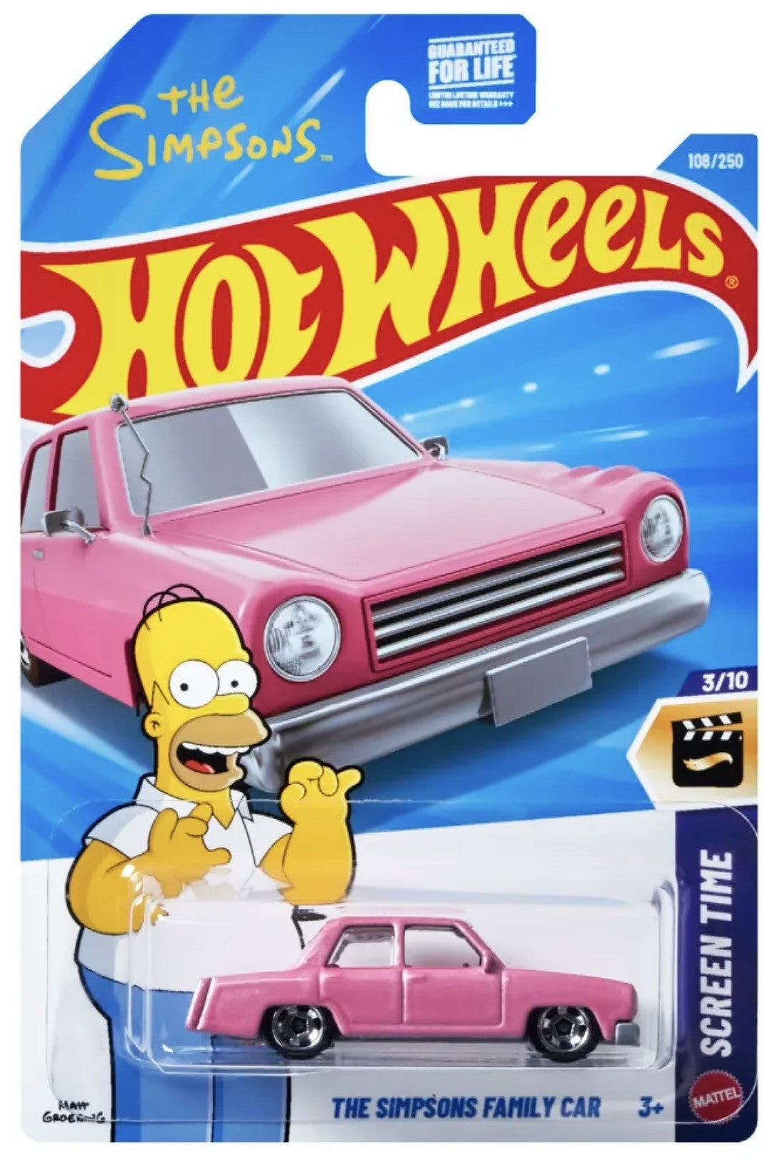 Hot Wheels The Simpsons Family Car Screen Time New 2026