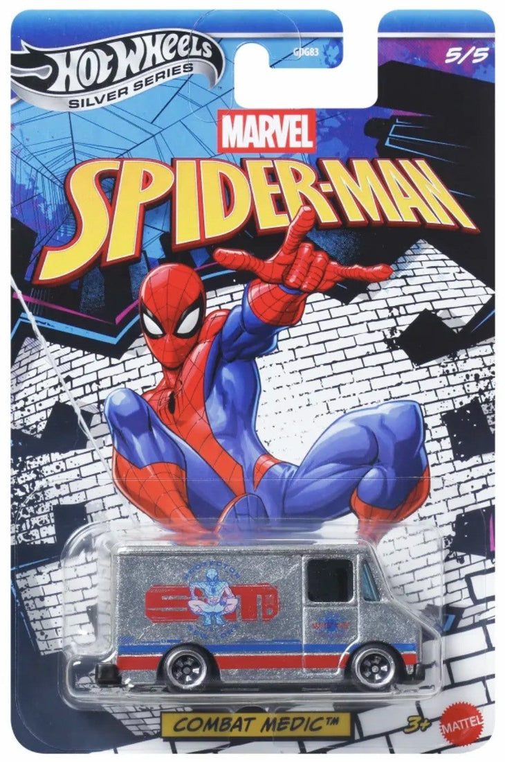 Hot Wheels Combat Medic Spiderman Silver Series