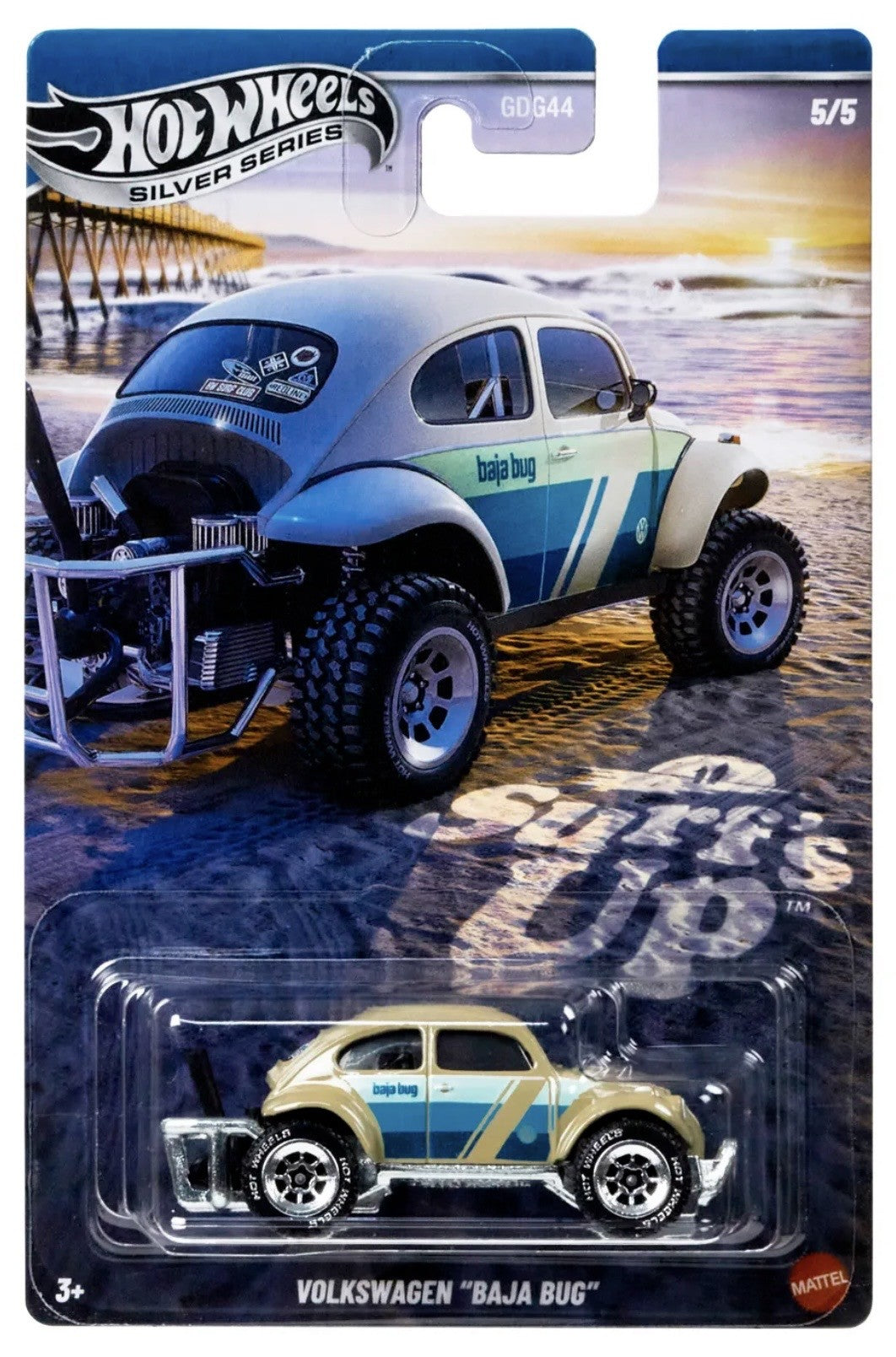 Hot Wheels Volkswagen Baja Bug Surf's Up Silver Series