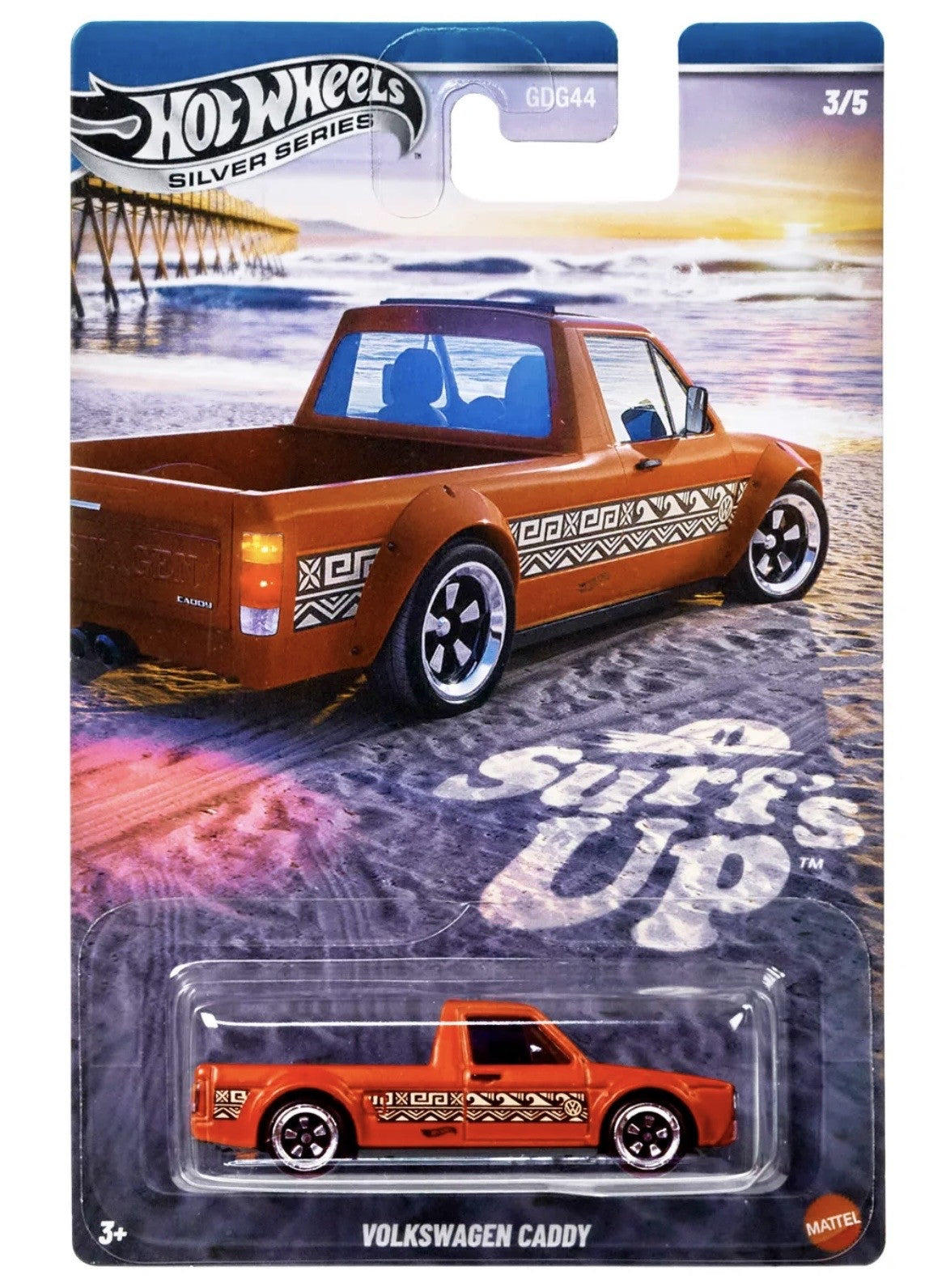 Hot Wheels Volkswagen Caddy Surf's Up Silver Series
