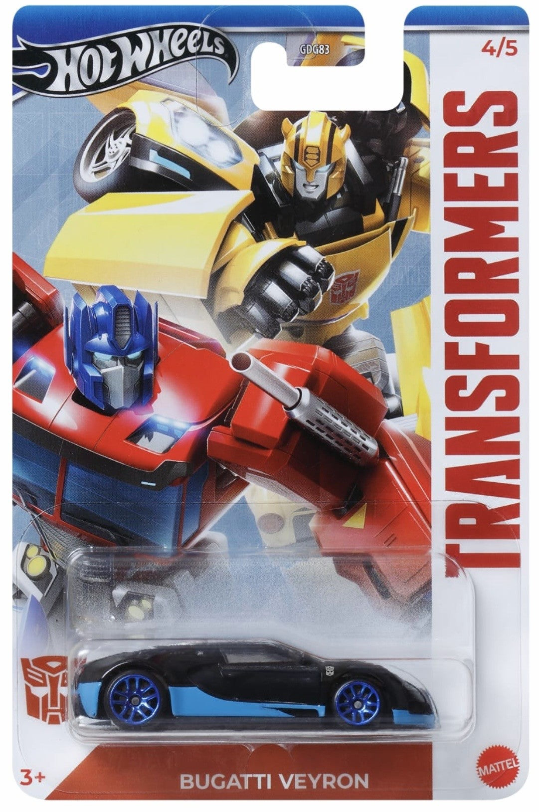 Hot Wheels Bugatti Veyron Transformers Silver Series