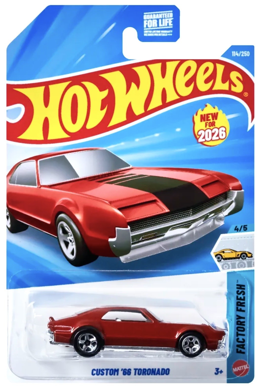 Hot Wheels Custom '66 Toronado Factory Fresh New 2026