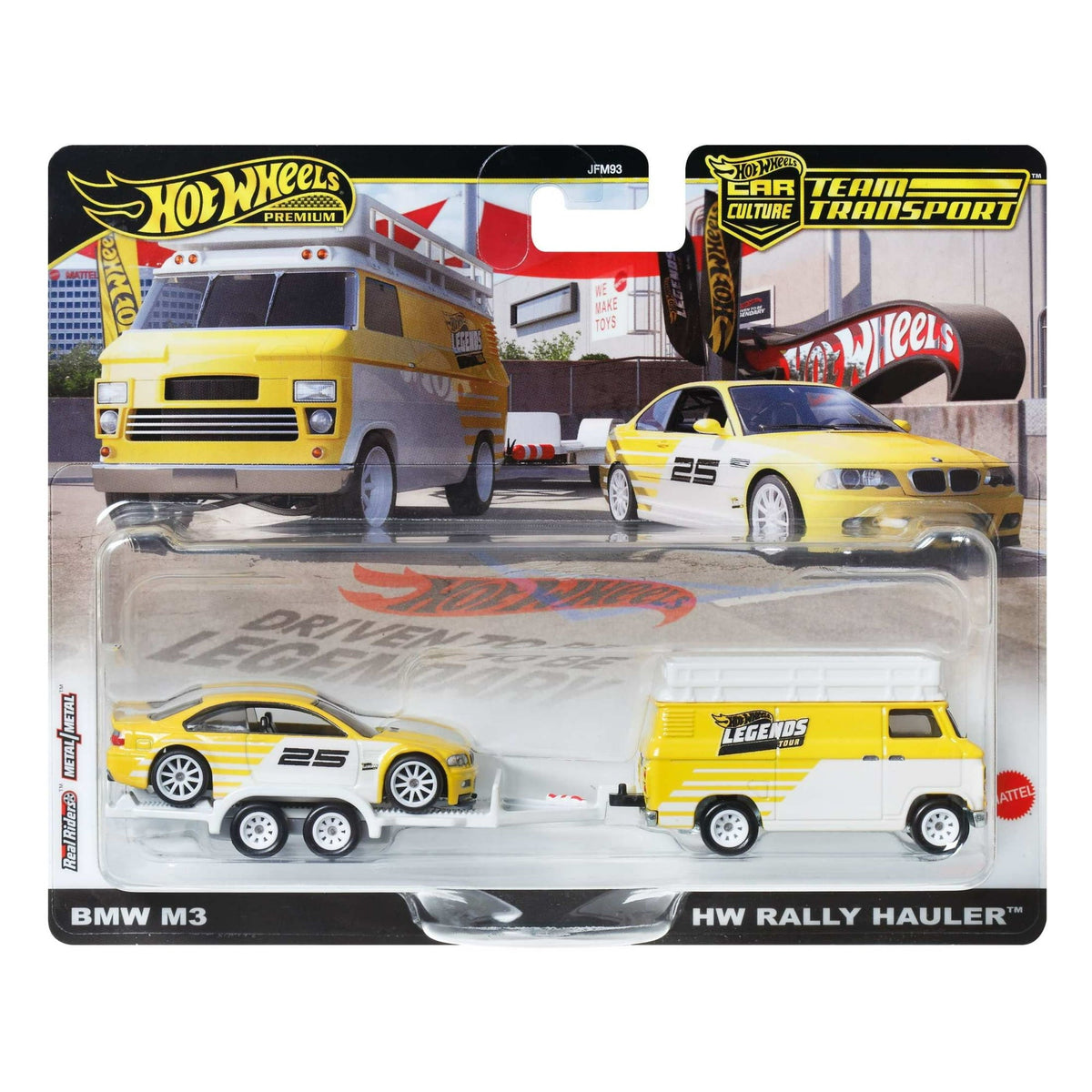 Hot Wheels BMW M3 & HW Rally Hauler Team Transport Premium
